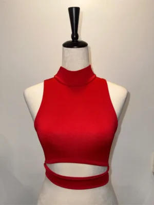 Crop top rojo