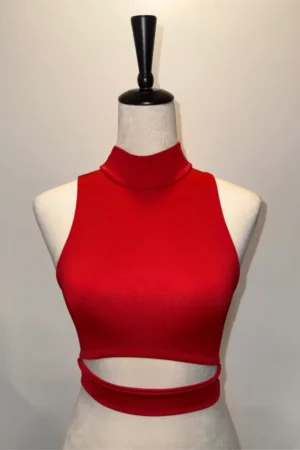Crop top rojo