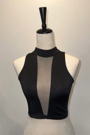 Crop top negro