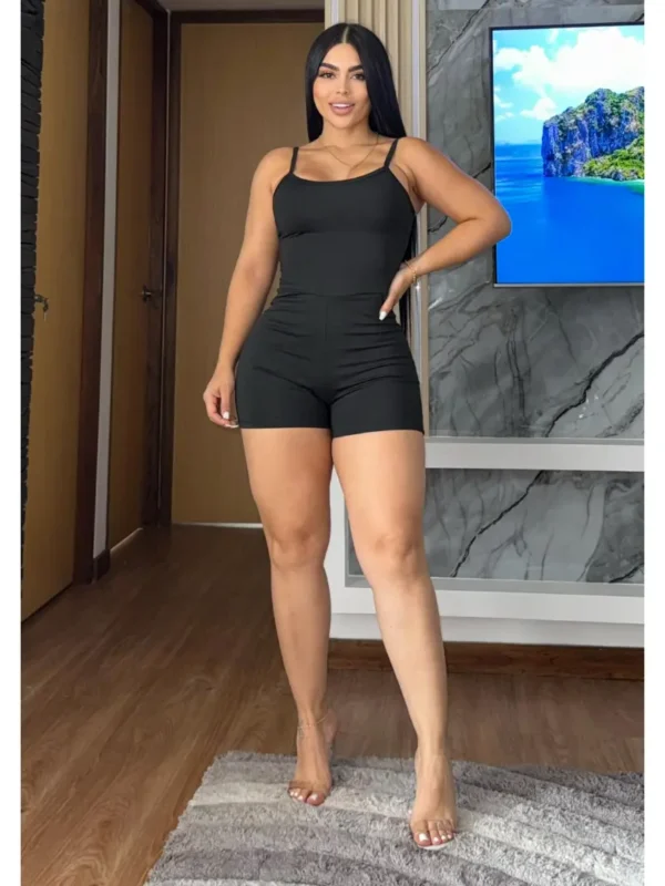 Enterizo short tira